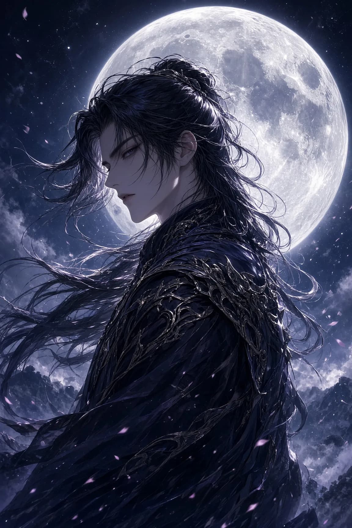 Villain Side Profile Moon